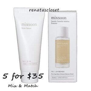 Mixsoon Bean Cream & Centella Asiatica Essence Set NWT/NIP